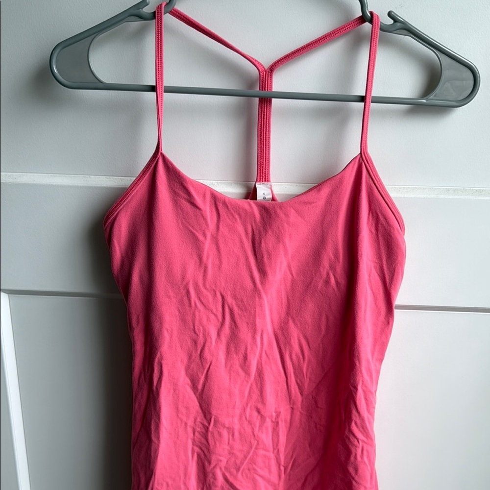 Lululemon Athletica Pink Fitted Backless Camisole